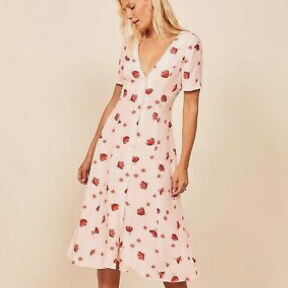 Reformation lock-in dress in Salsa size 2